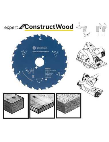 BOSCH PIŁA TARCZOWA CONSTRUCT WOOD EXPERT 190x30mm 24-ZĘBY