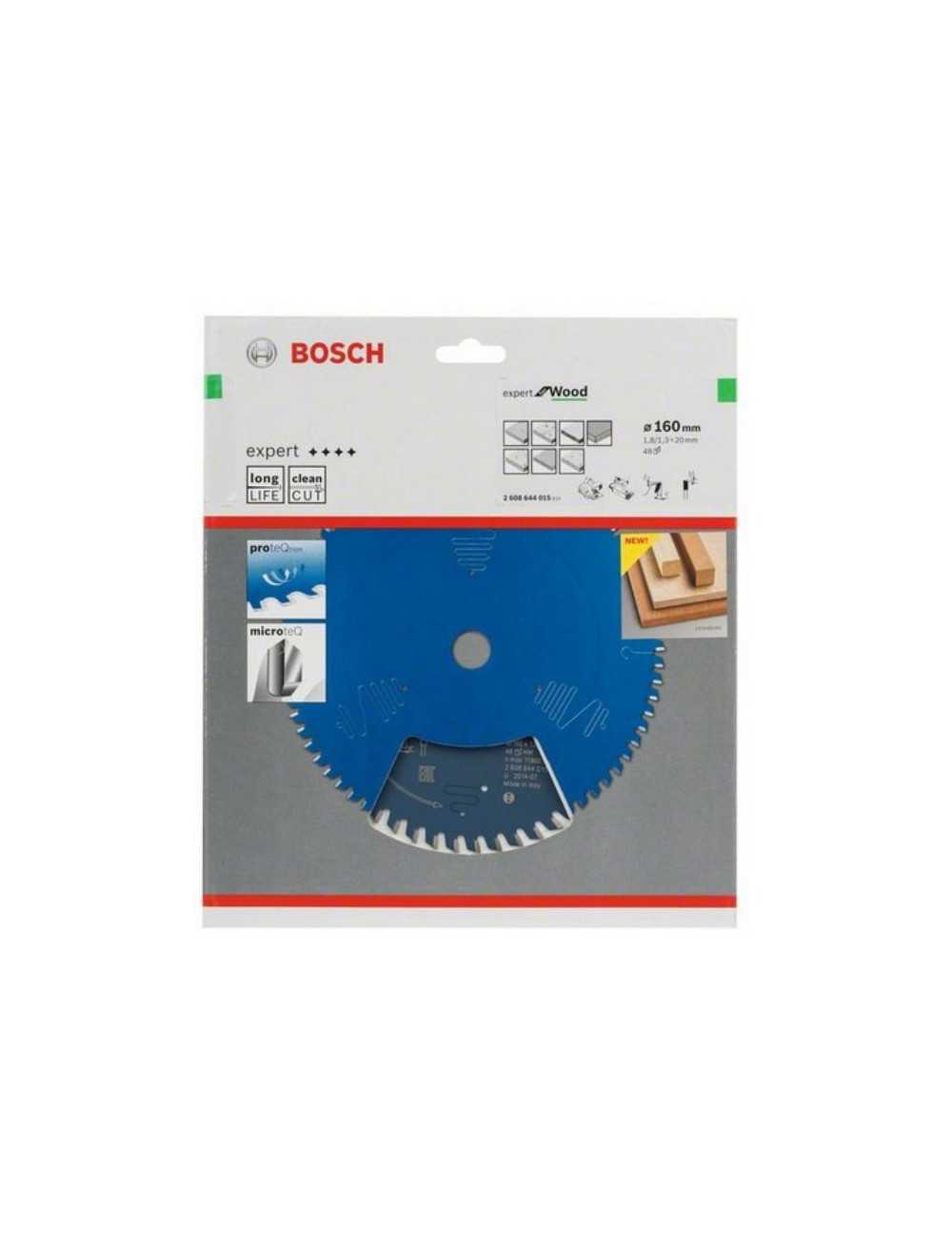 BOSCH PIŁA TARCZOWA WOOD EXPERT 160x20mm 48-ZĘBÓW