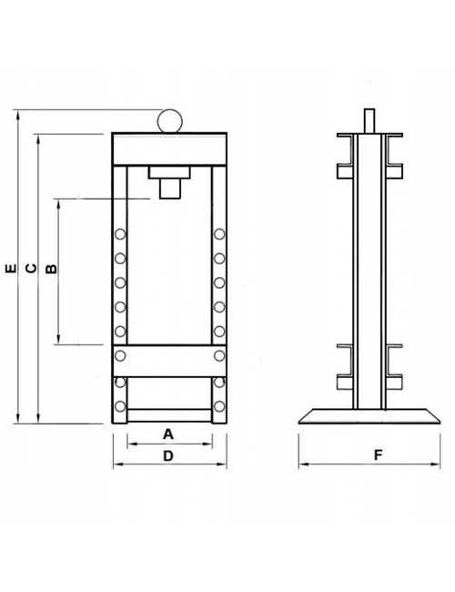 AWTOOLS PRASA HYDRAULICZNA Z MANOM. 12T