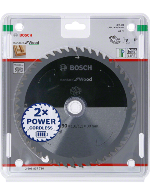 BOSCH PIŁA STANDARD WOOD ACCU 190x30x48z