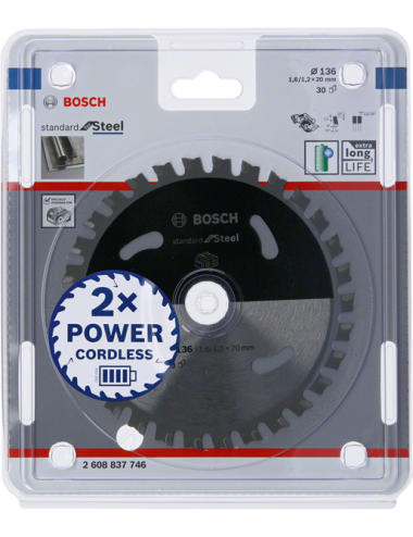 BOSCH PIŁA STANDARD STAL 136x20x30z ACCU
