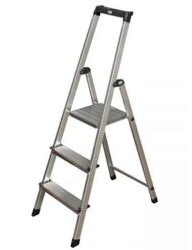 KRAUSE DRABINA SOLIDY ALUMINIOWA 3 STOPNIE