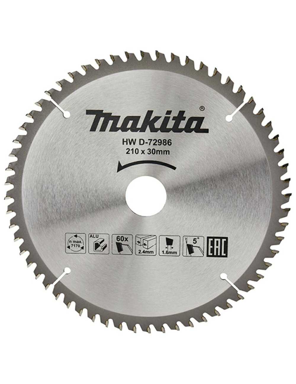 MAKITA PIŁA TARCZOWA DO ALUMINIUM 210x30x60z ECONOMY