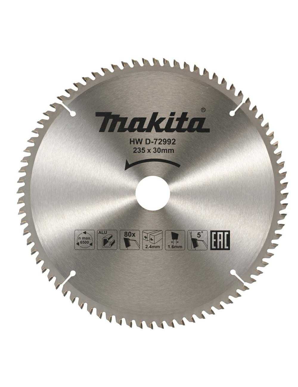 MAKITA PIŁA TARCZOWA DO ALUMINIUM 235x30x80z ECONOMY