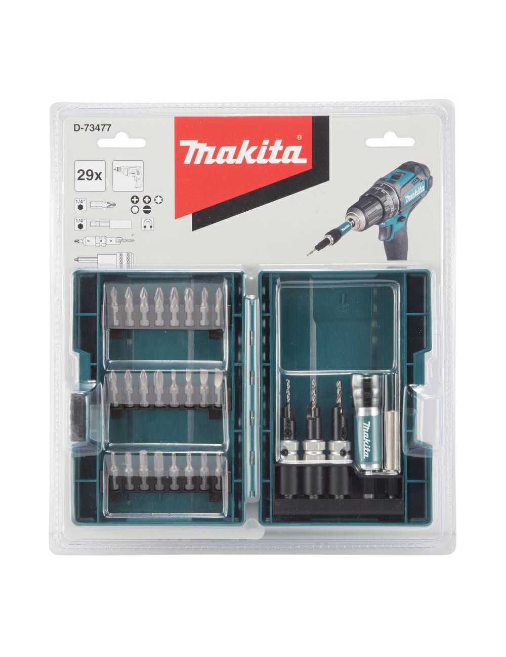 MAKITA ZESTAW KOŃCÓWEK WKRĘTÓW I KLUCZY 29szt