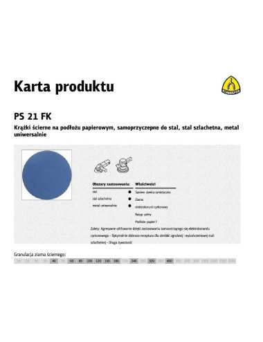 KLINGSPOR KRĄŻEK 150  PS21FK 50szt.100 OTW. GLS3