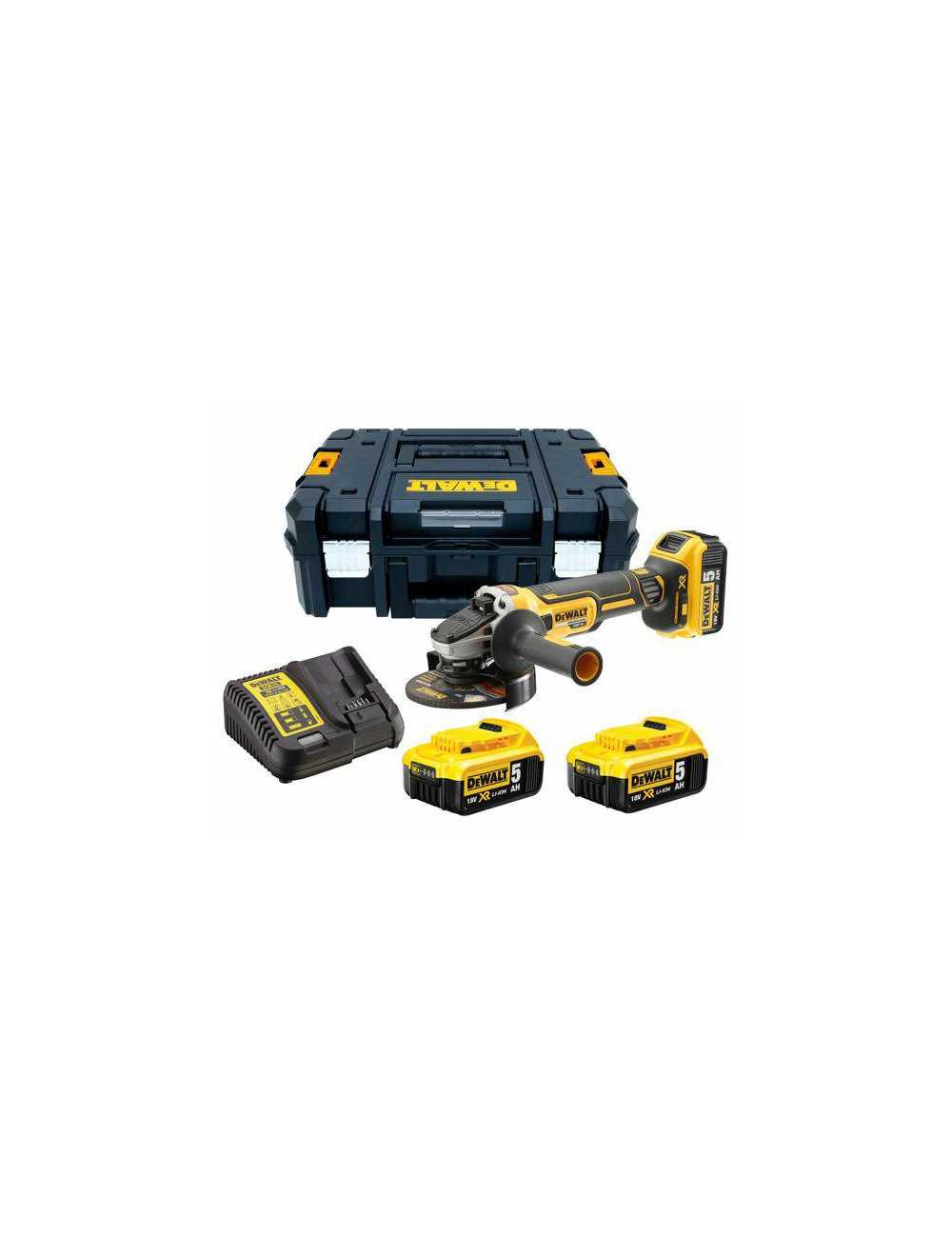 DEWALT SZLIFIERKA KĄTOWA 18V DCG405P3 3x5,0Ah