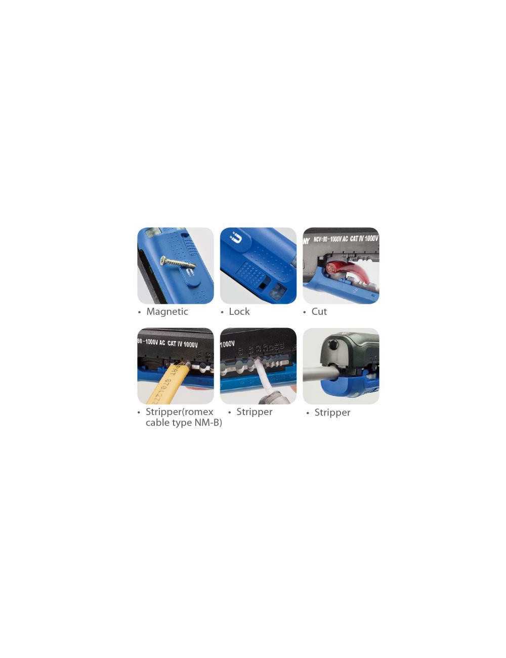 KING TONY WIELOFUNKCYJNY ŚCIĄGACZ IZOLACJI, TESTER NAPIĘCIA