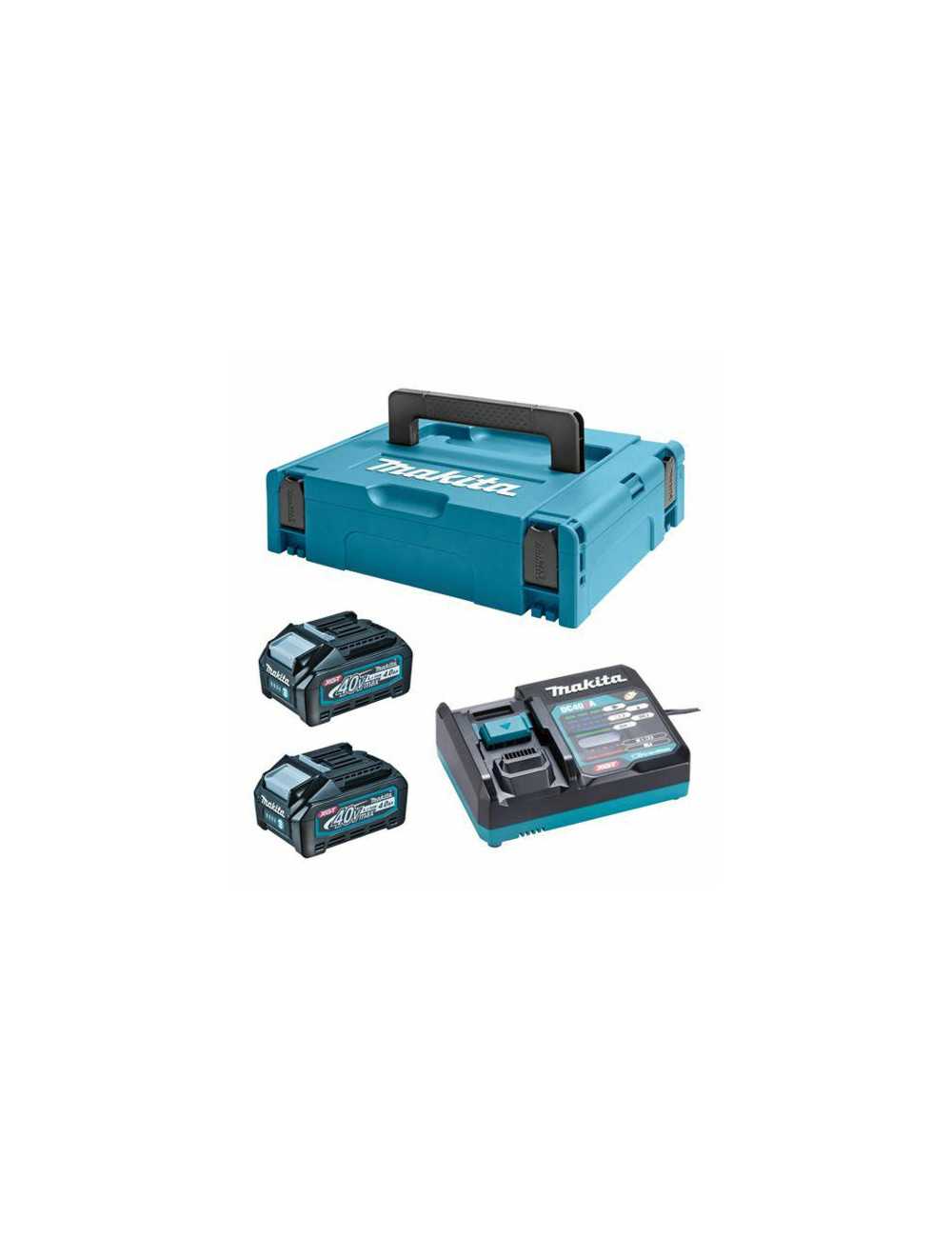 MAKITA ZESTAW ZASILAJĄCY 40V XGT (BL4040x2+DC40RA) MAKPAC