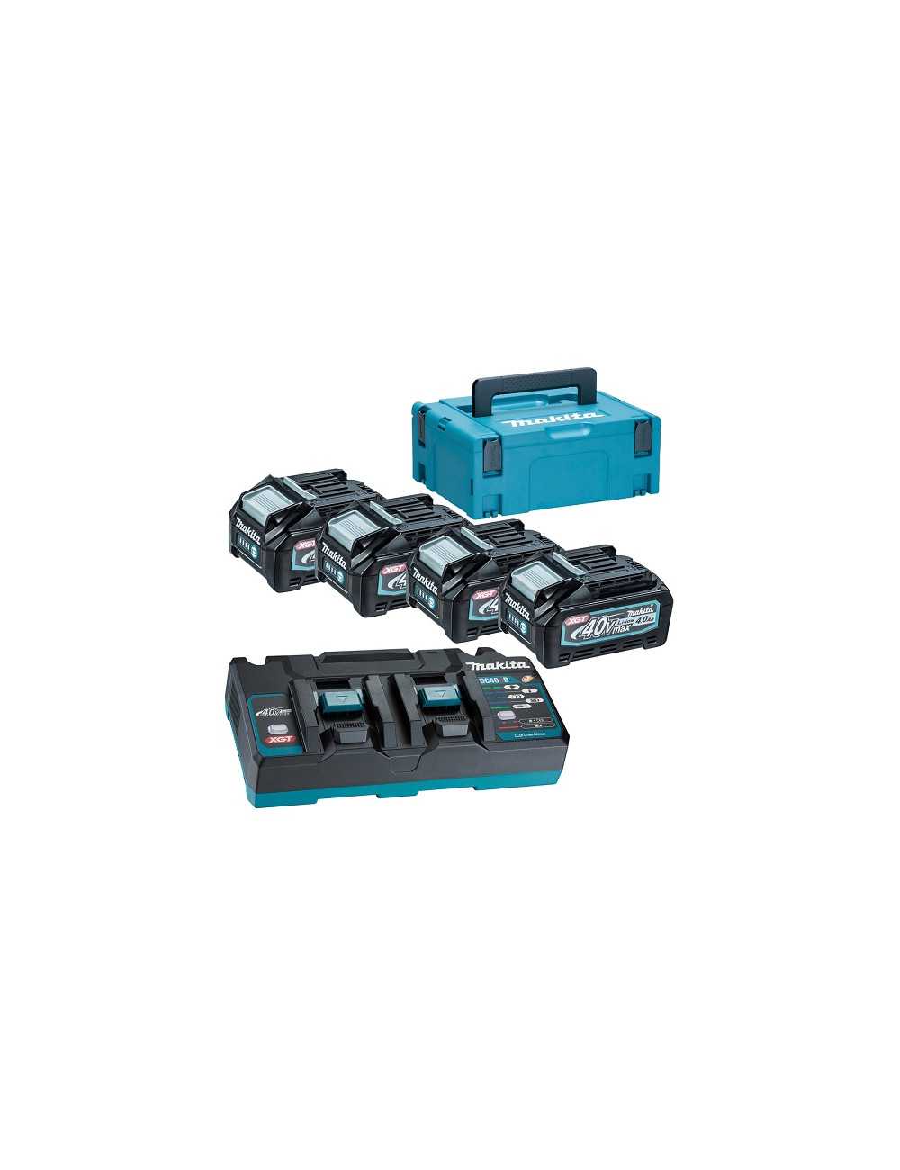 MAKITA ZESTAW ZASILAJĄCY 40V XGT (BL4040Fx4+DC40RB)
