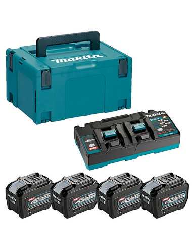 MAKITA ZESTAW ZASILAJĄCY 40V XGT (BL4080Fx4+DC40RB)