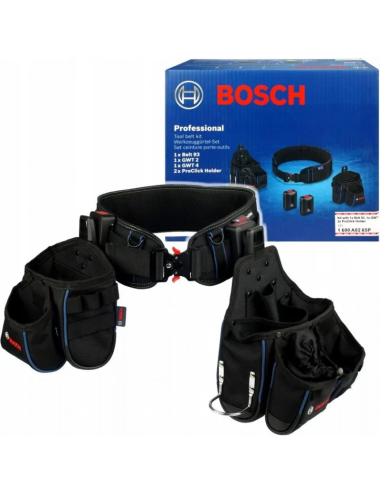 BOSCH PAS NARZĘDZIOWY  93 cm + KABURY GWT 4, GWT 2, 2x UCHWYT PRO CLICK