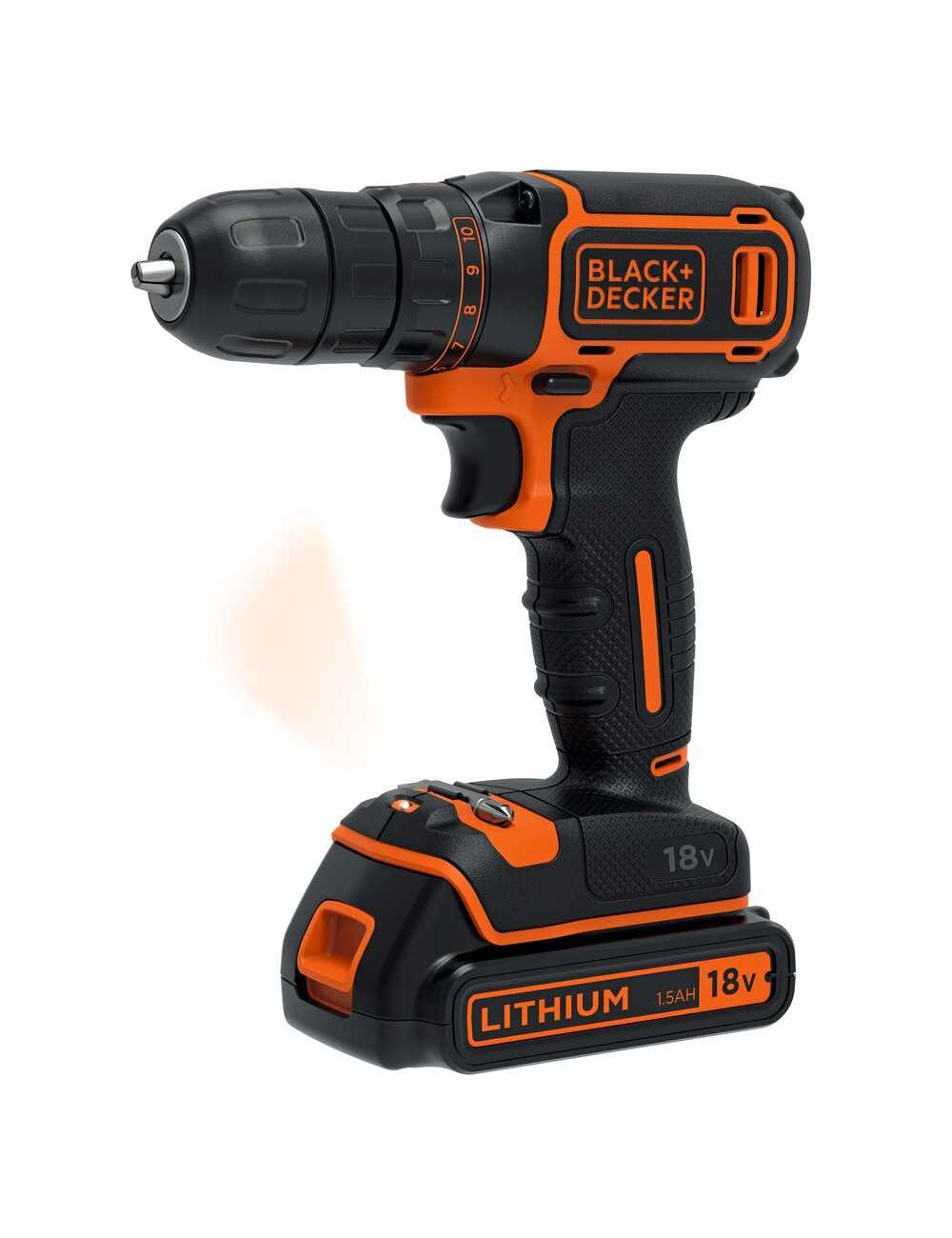 BLACK + DECKER WKRĘTARKA 18V BDCDC18K 1x1,5Ah