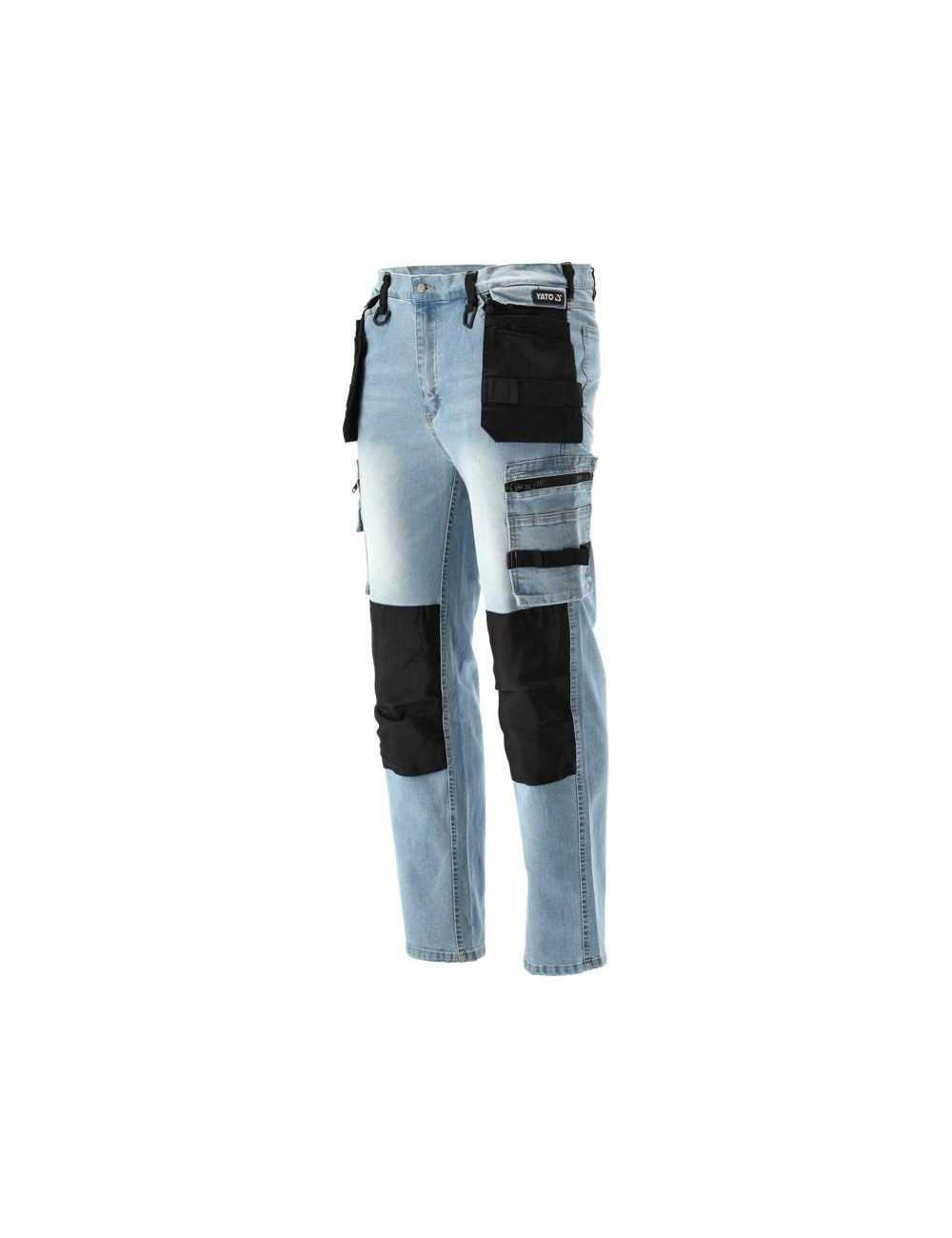 YATO SPODNIE ROBOCZE JEANSOWE MONTERSKIE ROZM. XXL