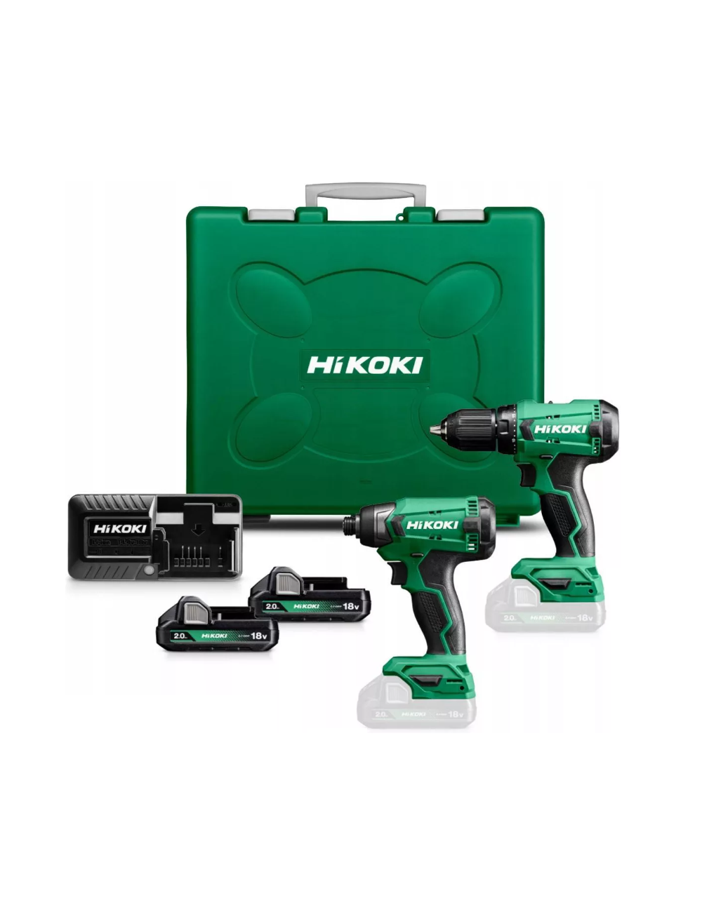 ZESTAW HIKOKI WKRĘTARKA DS18DA + ZAKRĘTARKA WH18DA 18V 2x2,0Ah KC18DAW