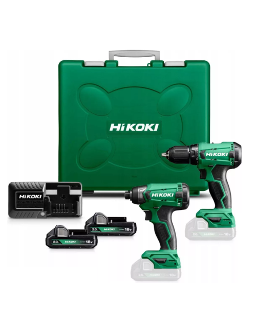 ZESTAW HIKOKI WKRĘTARKA DS18DA + ZAKRĘTARKA WH18DA 18V 2x2,0Ah KC18DAW