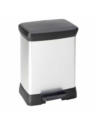 CURVER KOSZ NA ŚMIECI DECO BIN 30L  IML METALIZOWANY