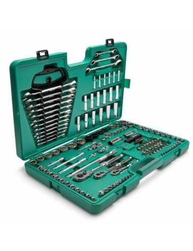 SATA ZESTAW KLUCZY  150el  1 4"  3 8" 1 2" WALIZKA