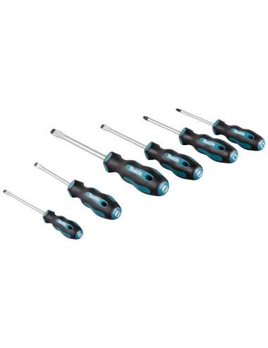 MAKITA ZESTAW WKRĘTAKÓW  6szt.  (SL4,0 x 100 SL5,5 x 100 SL6,5 x 100 SL8 x 100 PH1 x 100 Ph2 x 100)
