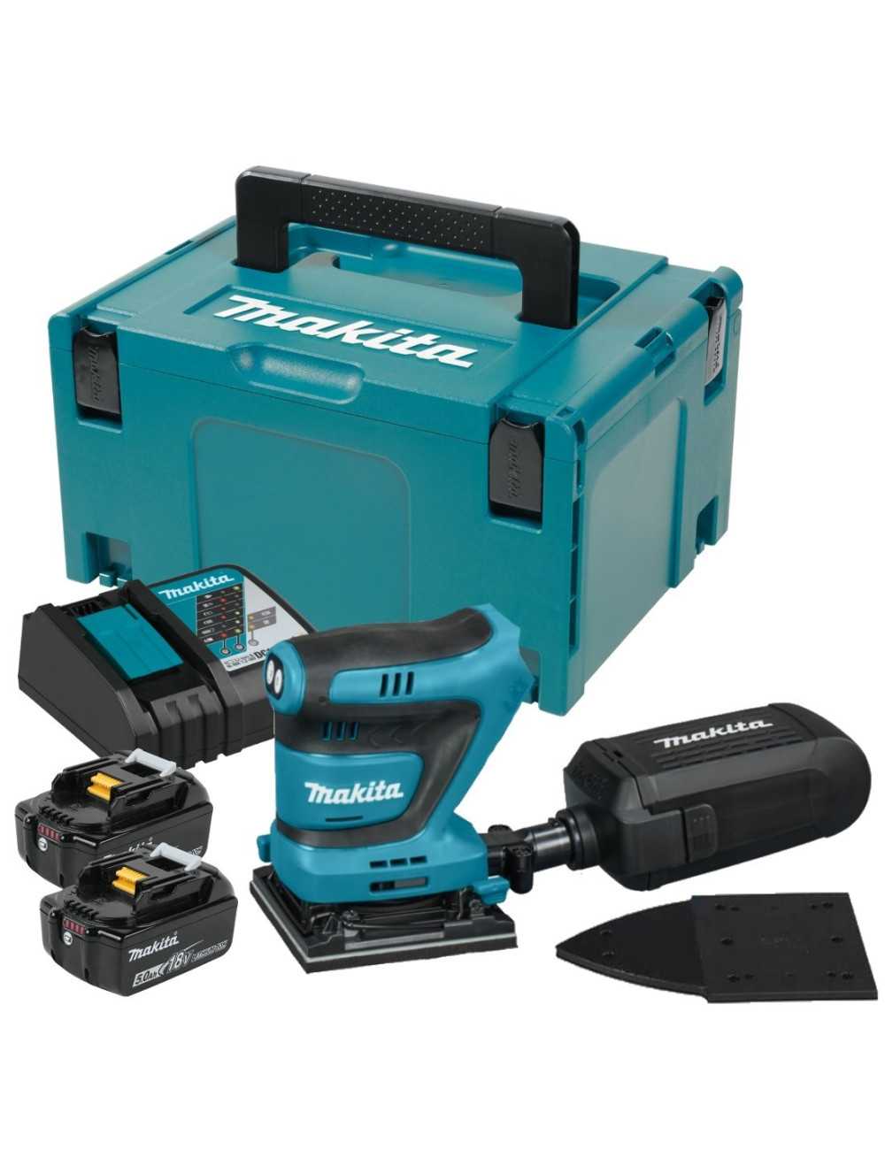 MAKITA SZLIFIERKA OSCYLACYJNA  18V 93x185mm DBO480RTJ 2x5Ah