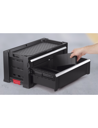 KETER REGAŁ 2 SZUFLAD TOOL CHEST SET SKRZYNKA REGAŁ NARZĘDZIOWY