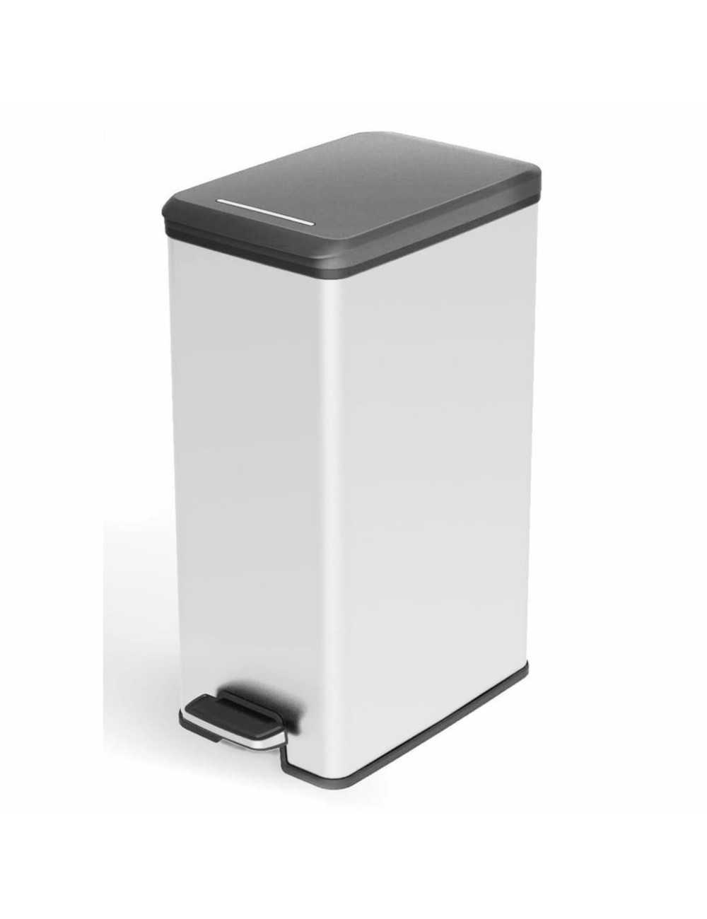 CURVER KOSZ NA ŚMIECI SLIM BIN 40L  IML METALIZOWANY