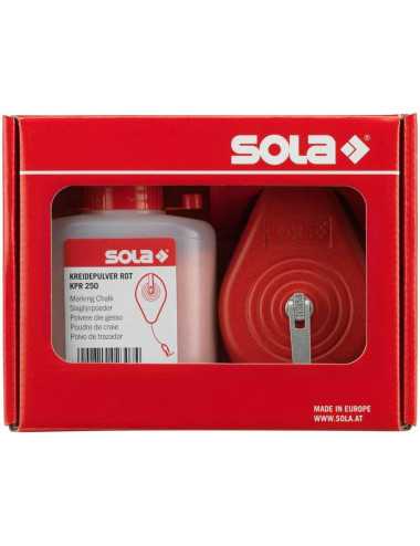 SOLA SZNUREK TRASERSKI 30m CLM SET R + KREDA CZERWONA