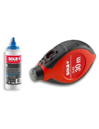 SOLA SZNUREK TRASERSKI 30m CLKS SET R + KREDA CZERWONA