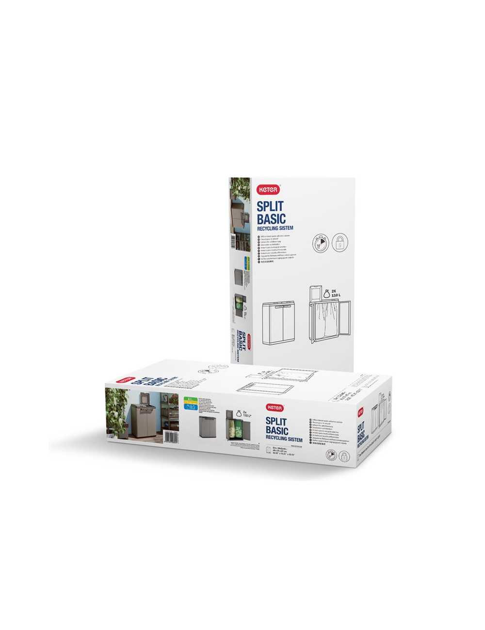 KETER KOSZ POJEMNIK NA SEGREGACJE ŚMIECI BASIC