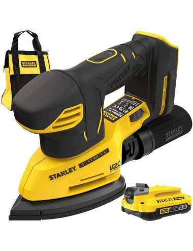 STANLEY  SZLIFIERKA DELTA V20 SFMCW221D1S BL 1x2,0Ah