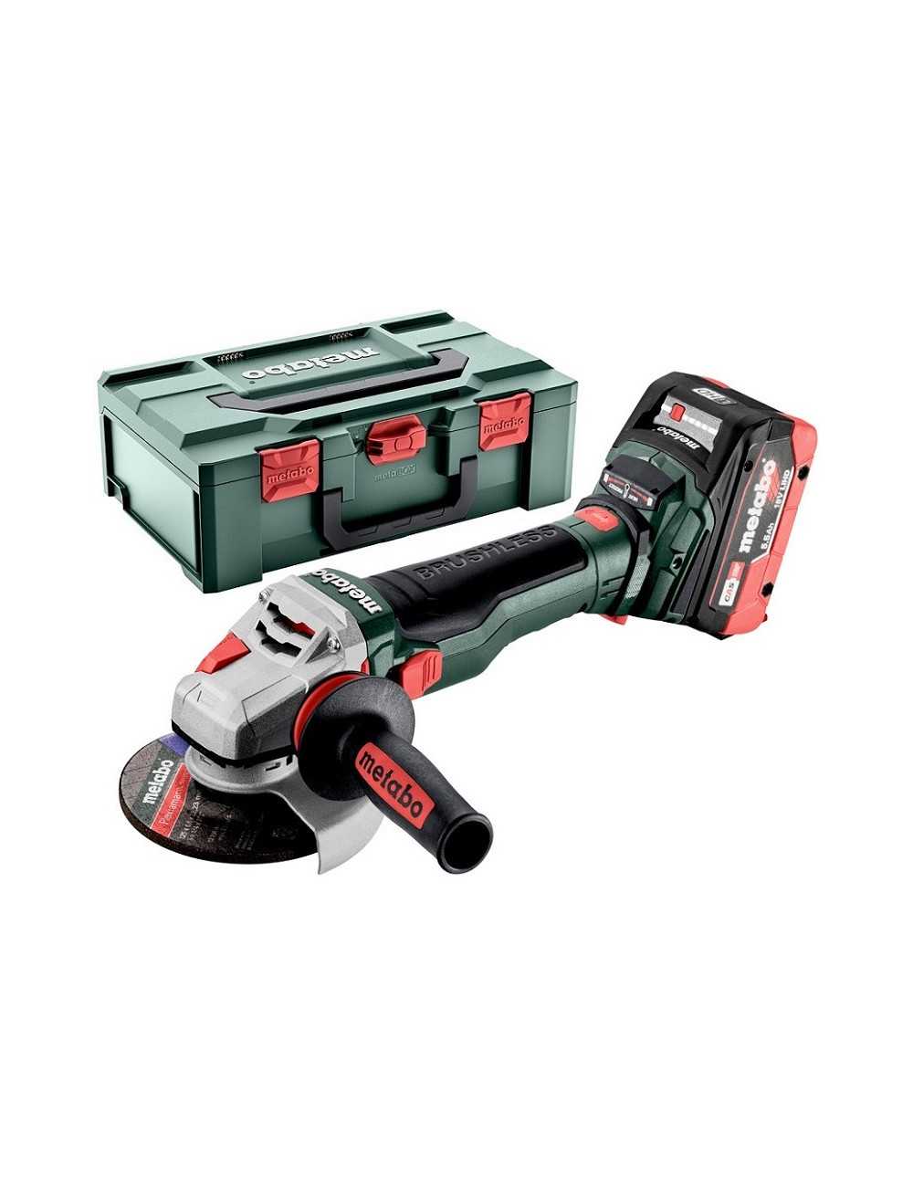 METABO SZLIFIERKA KĄTOWA WB 18 LTX BL 15-125 QUICK 2x5,5Ah LiHD METABOX