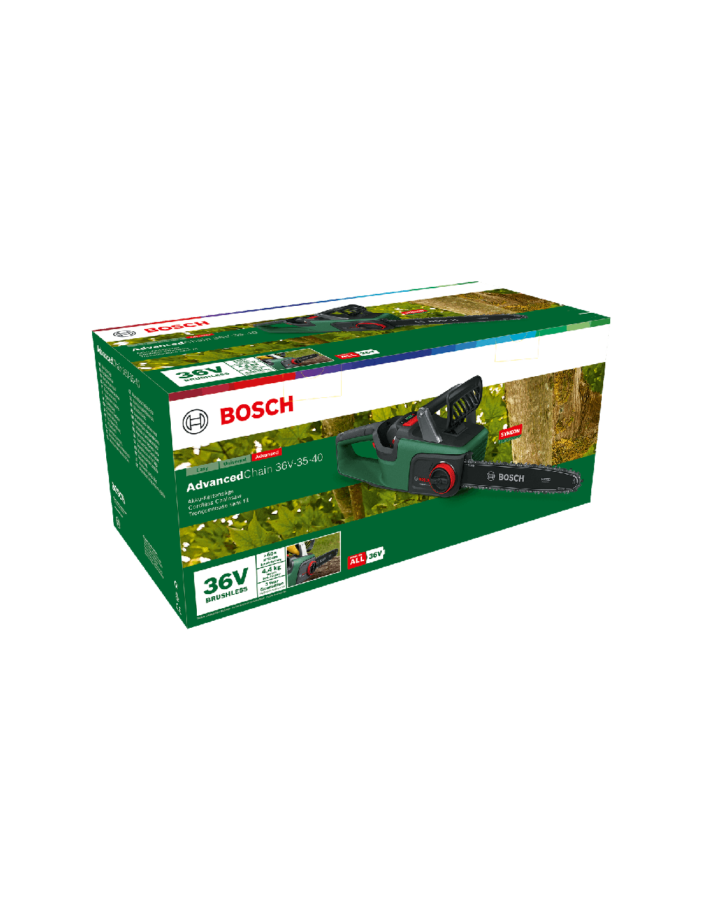 BOSCH PIŁA ŁAŃCUCHOWA ADVANCED CHAIN 36V-35-40 1x2,0Ah