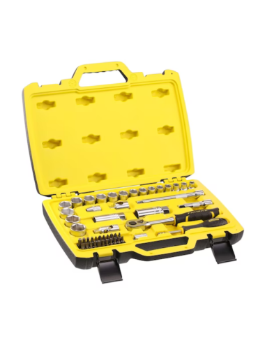 STANLEY ZESTAW Z GRZECHOTKĄ 3 8" I AKCESORIAMI 49SZT.