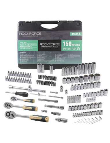 ROCKFORCE ZESTAW KLUCZY 150el.