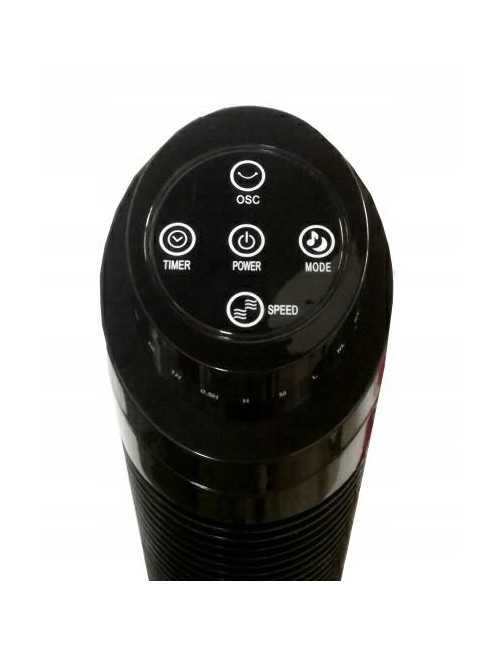 VOLTENO WENTYLATOR TUBA CZARNY + PILOT