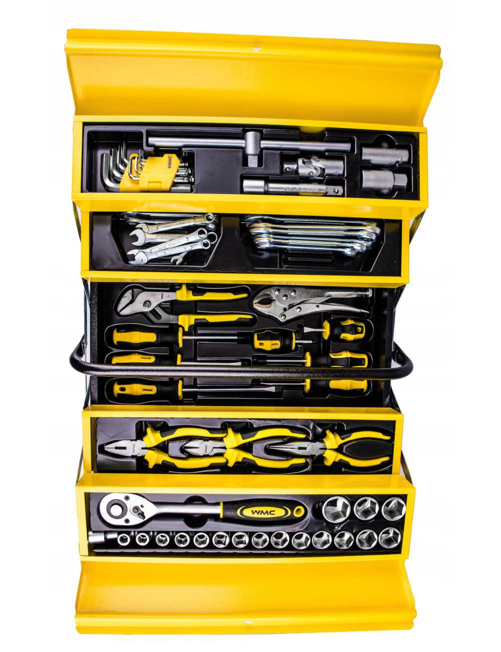 ZESTAW NARZĘDZI  60el. W SKRZYNCE  WMC