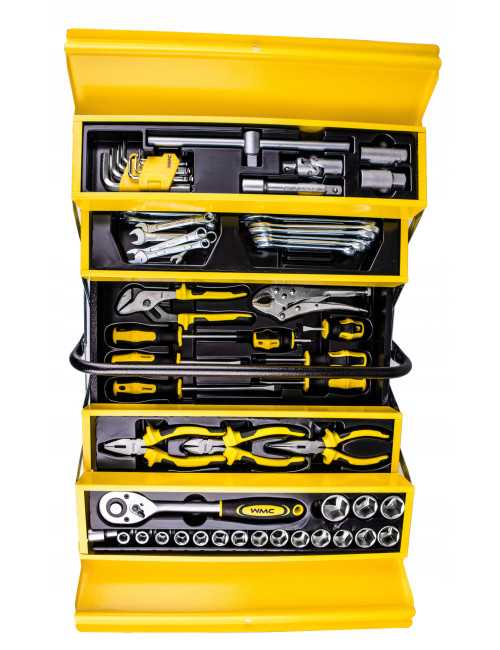 ZESTAW NARZĘDZI  60el. W SKRZYNCE  WMC