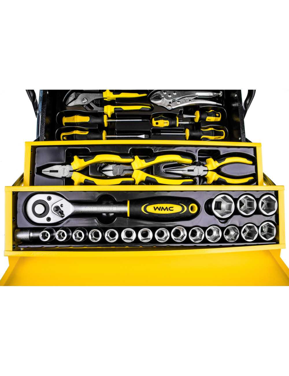 ZESTAW NARZĘDZI  60el. W SKRZYNCE  WMC