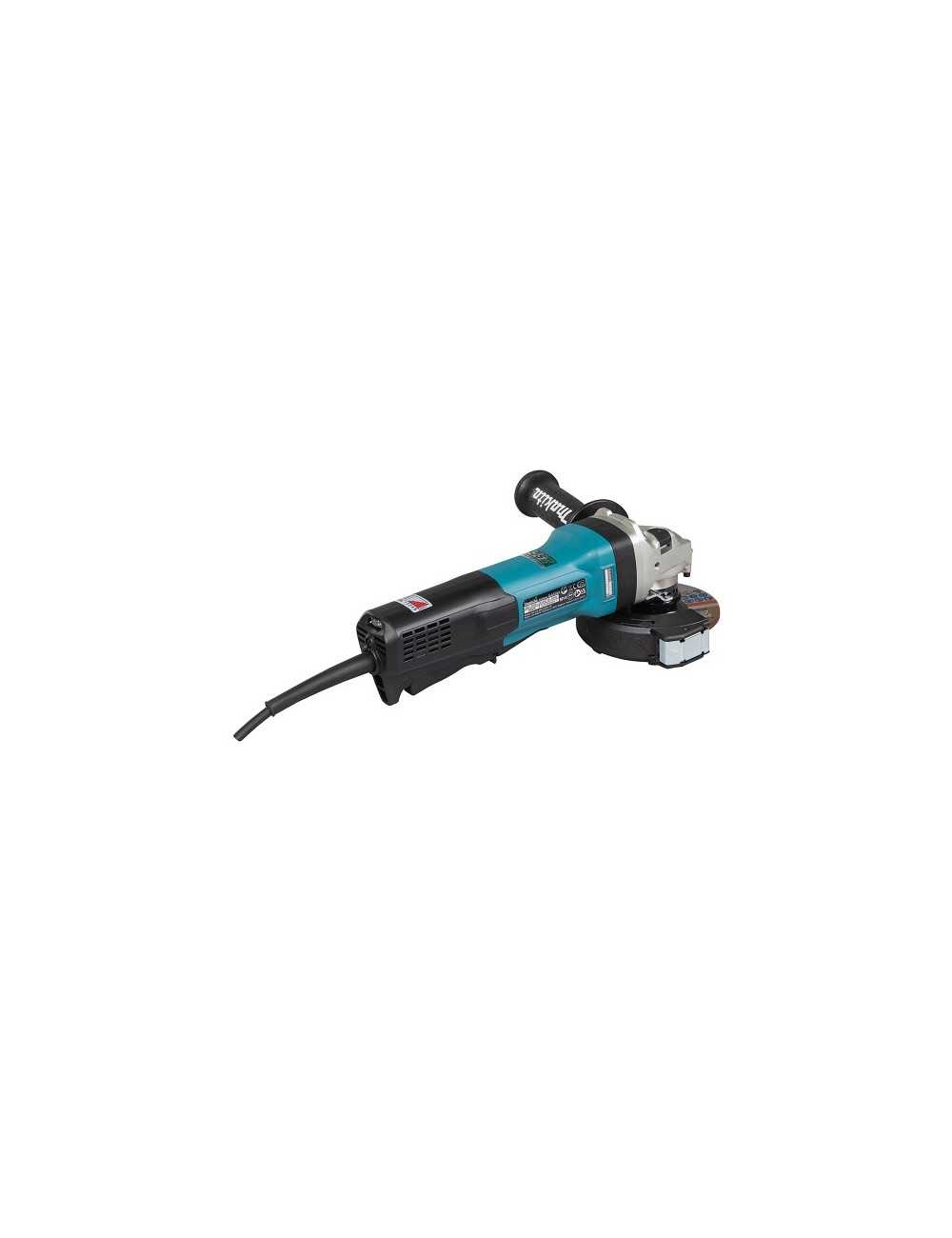 MAKITA SZLIFIERKA KĄTOWA 125mm  GA5093X01 1900W WŁĄCZNIK ŁOPATKOWY REG.OBR HAMULEC