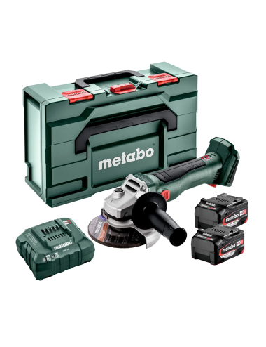 METABO SZLIFIERKA KĄTOWA W 18 L BL 9-125 2x4,0Ah METABOX