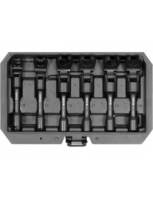 YATO KLUCZE PRZEGUBOWE OCZKOWE OTWARTE 3 8"  KOMPLET  6el.