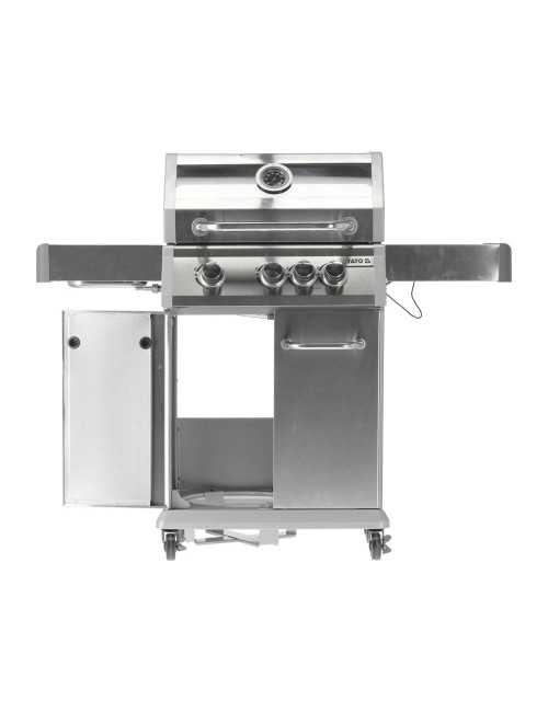 YATO GRILL GAZOWY 3+1 STAL NIERDZEWNA 11,5KW SZYBA
