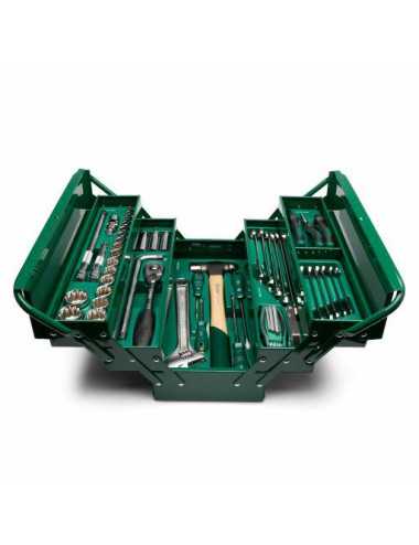 SATA SKRZYNIA NARZĘDZIOWA ROZKŁADANA Z WYPOSAŻENIEM 70el.