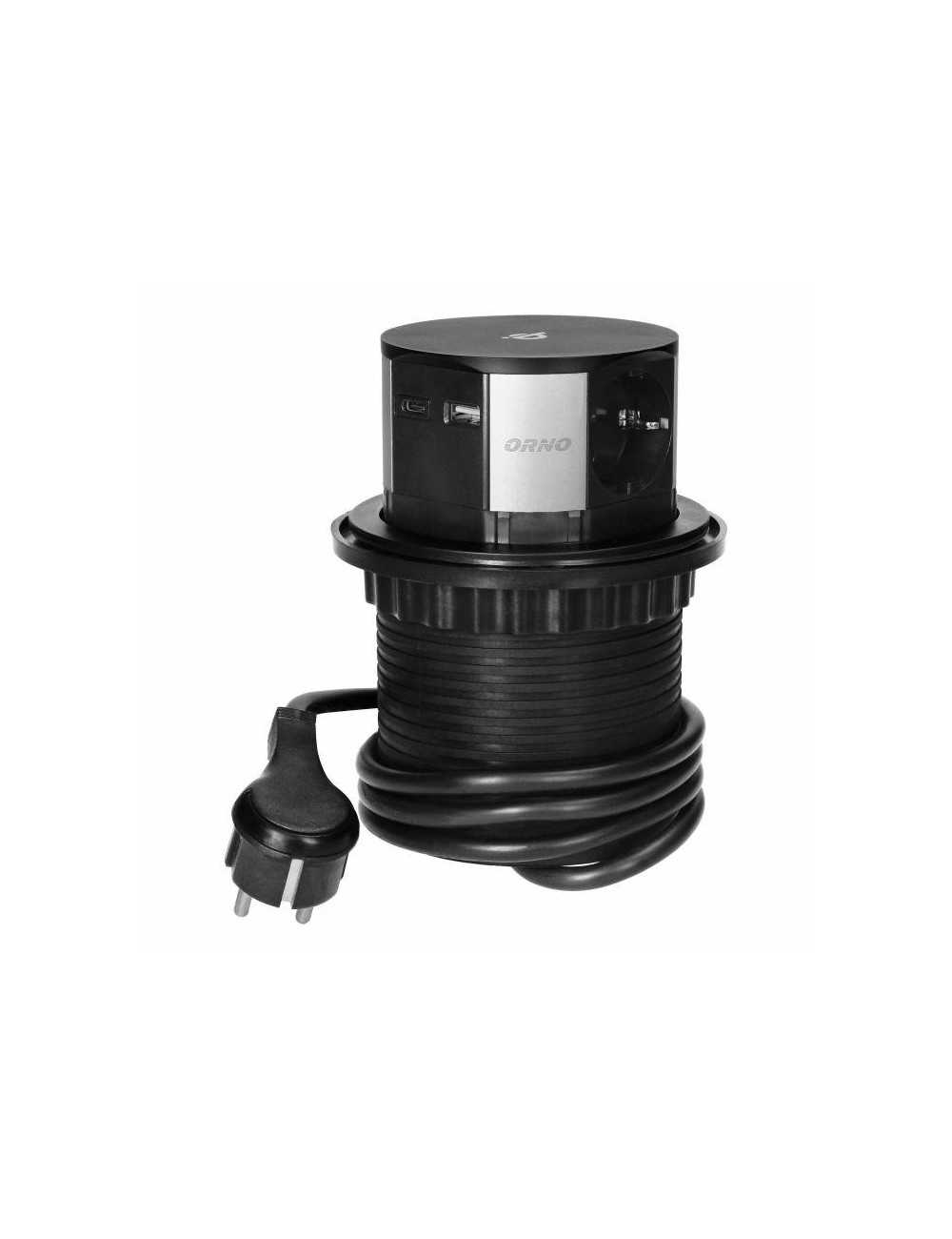 ORNO GNIAZDO MEBLOWE WYSUWANE  Z BLATU 3 x 2 P + Z