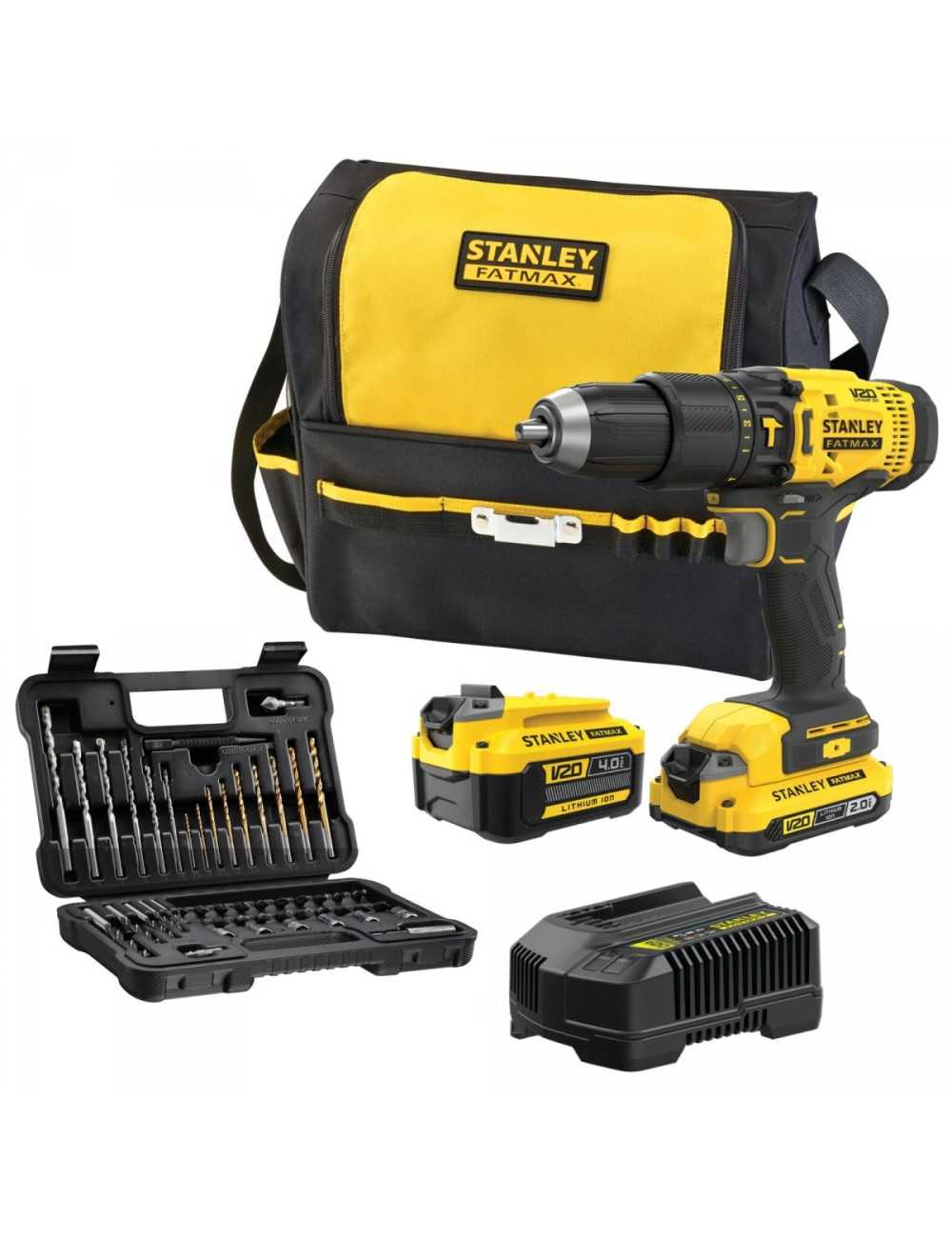 Wiertarko wkrętarka udarowa Stanley SFMCD711DMA 50Nm 1x4,0Ah 1x2,0Ah + 50ACC TORBA