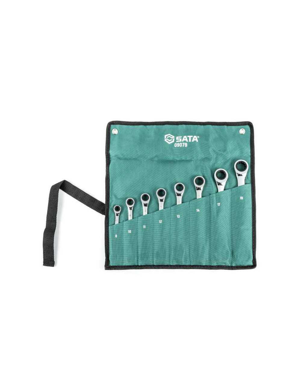 SATA ZESTAW 8 KLUCZY PŁASKO-OCZKOWYCH Z PODWÓJNĄ GRZECHOTKĄ