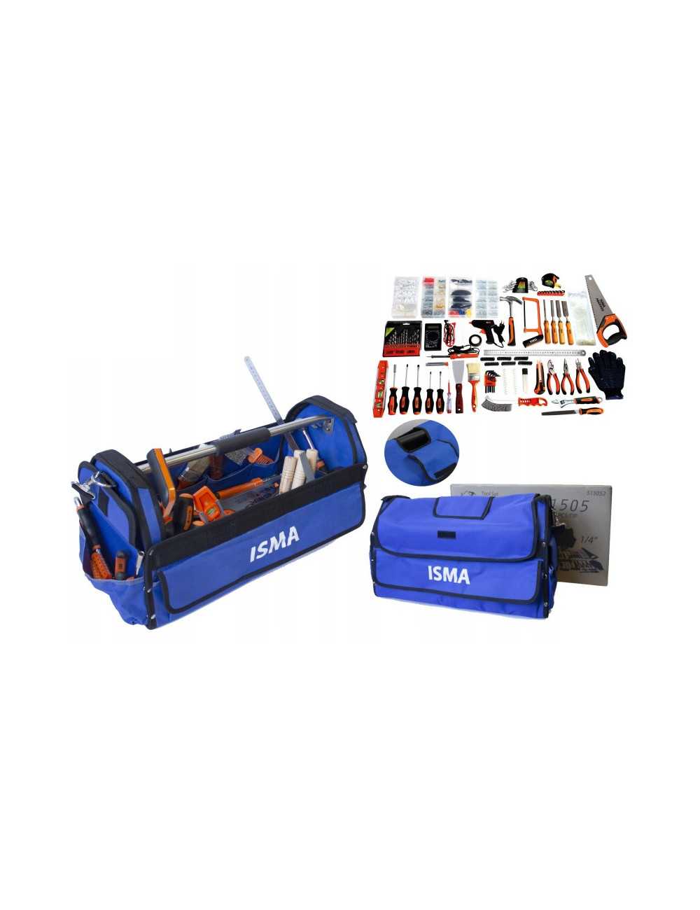 ZESTAW NARZĘDZI 1505el.  W TORBIE TRANSPORTOWEJ  ISMA