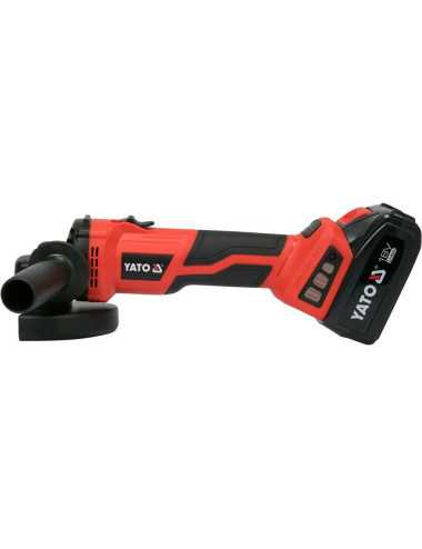 YATO SZLIFIERKA KĄTOWA 18V REGULACJA OBROTÓW 1x4,0Ah YT-828294