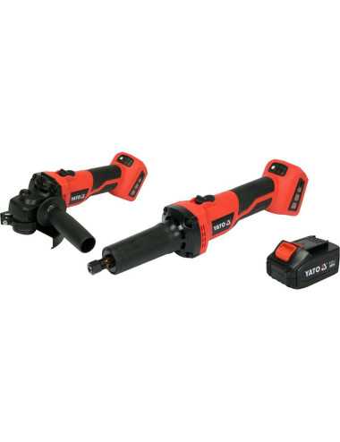 YATO SZLIFIERKI 18V ZESTAW 2szt. KĄTOWA + PROSTA 1x4,0Ah