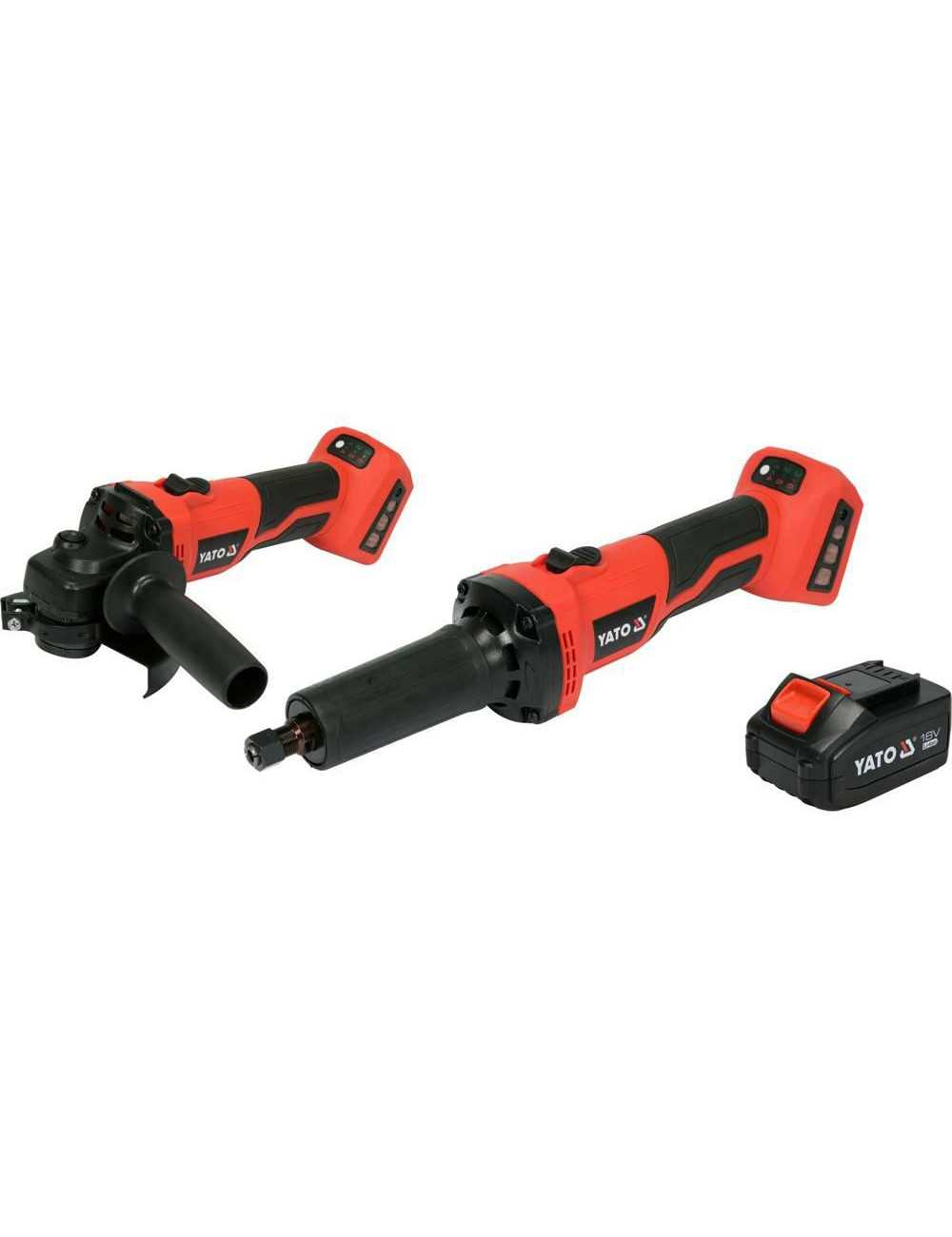 YATO SZLIFIERKI 18V ZESTAW 2szt. KĄTOWA + PROSTA 1x4,0Ah